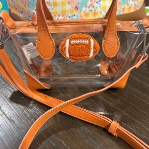 Wild Fable Clear Mini Bag with Orange Accents